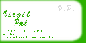 virgil pal business card